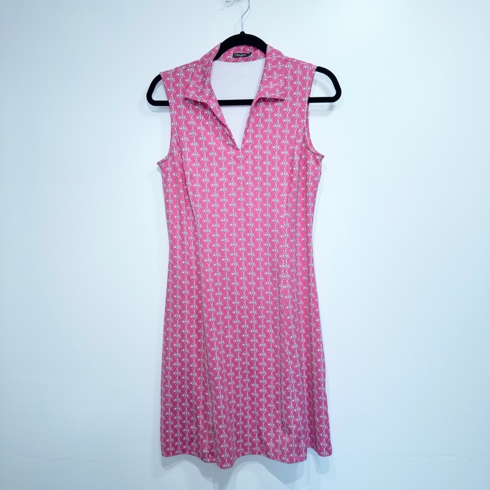 J. McLaughlin Pink Dolman Print Alya Catalina Cloth Shift Dress Size Small